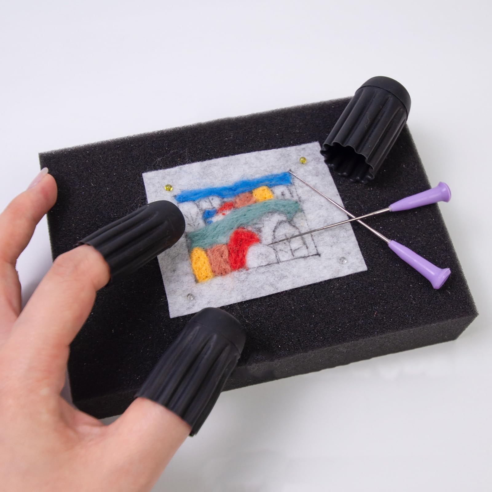 3 Embouts De Doigts En Silicone Réutilisables – Protège-doigts Pour Couture, Colle Chaude, Comptage D’argent Ou Assemblage – 3 Tailles Incluses