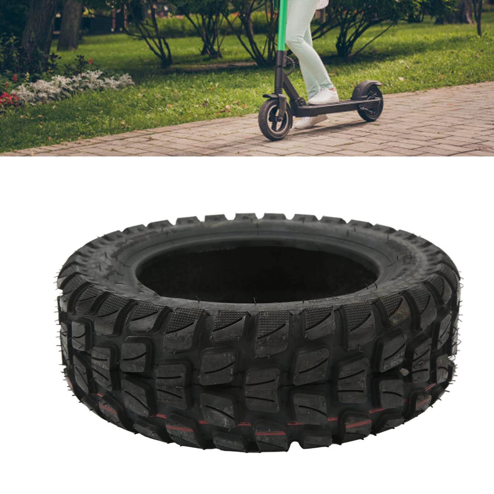 HUIOP Pneu de Scooter électrique 90/65-6.5 Pneu à Vide en Caoutchouc