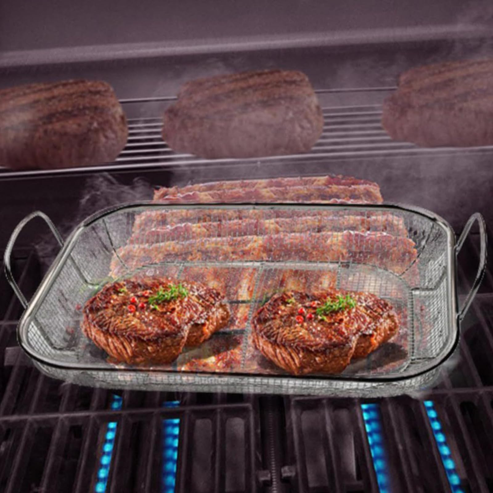 Cesta de drenaje para frutas y verduras capacidad barbacoa de acero inoxidable ollas parrilla de carbón drenaje frutas y verduras al aire libre