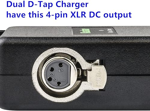 Miniatura 5 de Kastar BP-C160 - Batería de montaje dorado + cargador doble D-Tap de repuesto para RED Digital Cinema DSMC2 Brain con sensor monocromático de helio