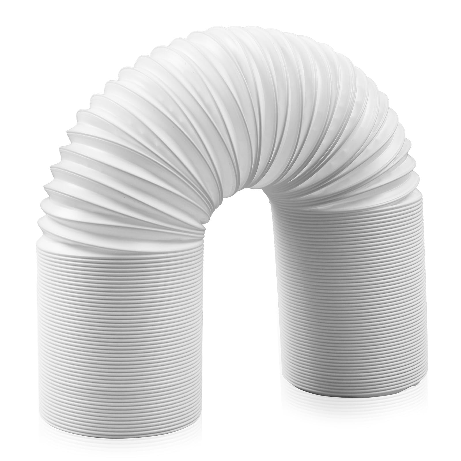 MaxAwe Tuyau de climatisation Ø 130 mm - Longueur : 2 m - Tuyau d'évacuation d'air de climatisation flexible - Tuyau d'évacuation d'air CA pour sèche-linge, hotte aspirante, climatisation, rotation