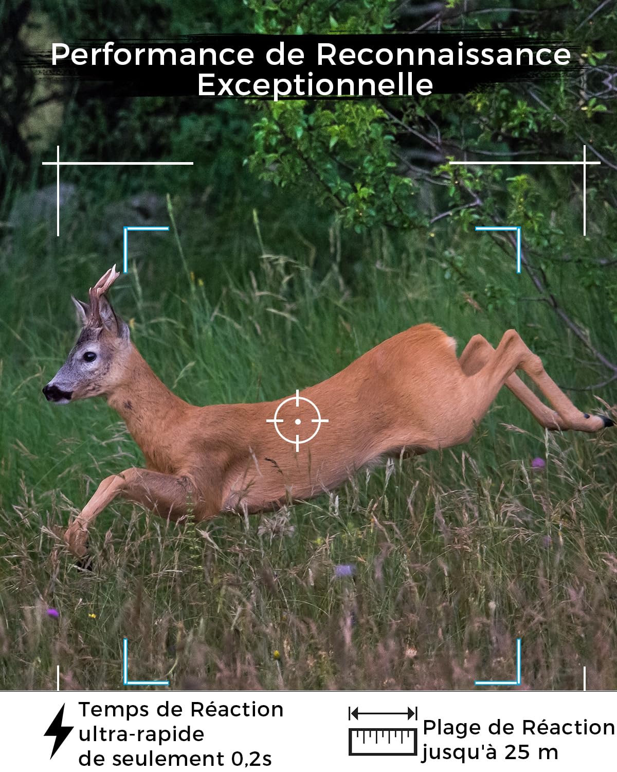Meidase S600 4G LTE Caméra de Chasse, 48MP 1296P, Vision Nocturne 25m, Activation Mouvement 0.2s, Étanche IP66, Transmission par Application Mobile, Surveillance De Extérieurs Équipée d'une Carte SIM