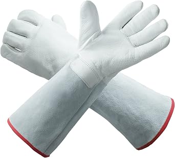 17.7"/45cm Long Cryogenic Gloves LN2 Liquid Nitrogen Protective Gloves 17.7" L,6.2" W1 pair