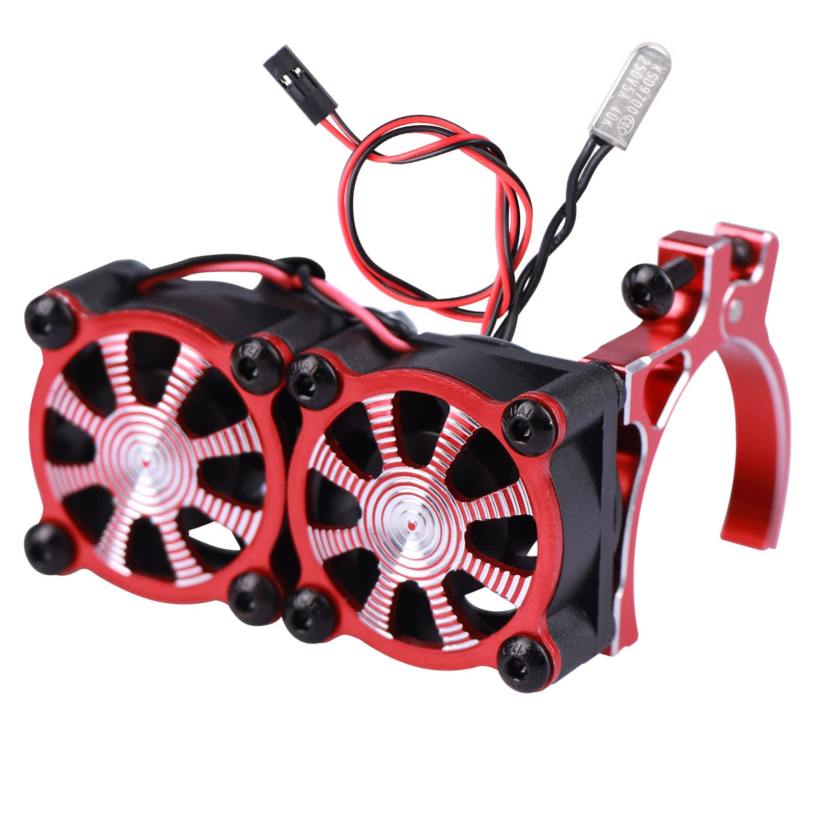 Amazon.com: AIMROCK Aluminum 36mm-40mm RC Motor Heatsink w/Double Cooling  Fans for 1/10 TRX4 SCX10 RC Crawler (Red) : Toys & Games