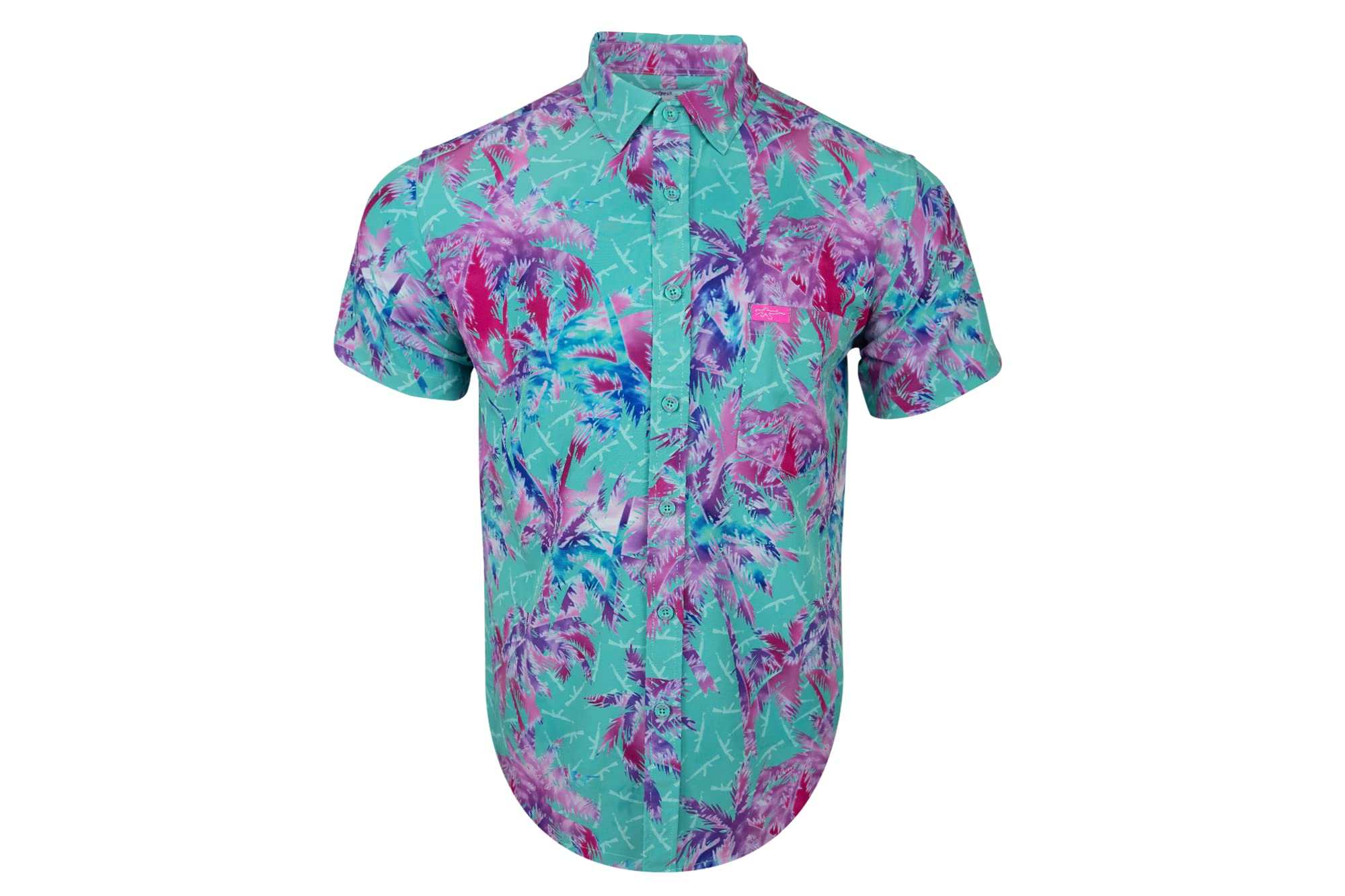 Retro RifleHawaiian Tropics Yellow Shirt - Medium