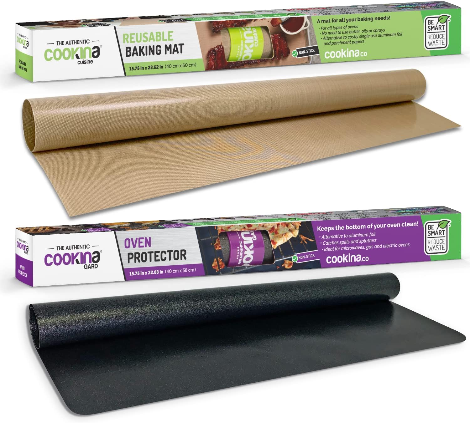 Cuisine & Gard Non-Stick Cooking Sheet and Oven Protector Combo Pack