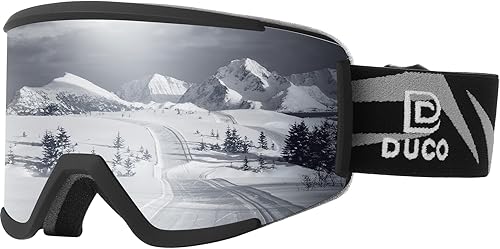 DUCO OTG DCS003 - Gafas de esquí y snowboard para hombres y mujeres, protección UV400, antiniebla, esquí, nieve