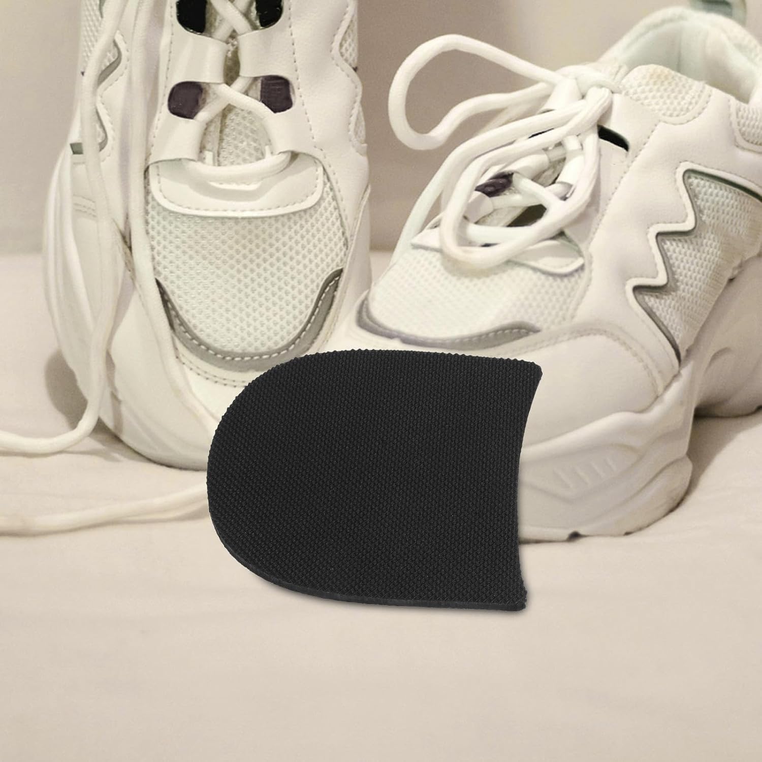 1 Pair Non Slip Shoe Pads for High Heels with Rubber Sole Protector, Easy to Replace Heel Repair Kit, Versatile Application for Shoe Soles, Anti-Slip Pads for Men and Women