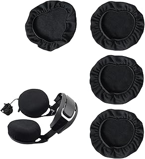Set of 4 Headphone Covers, Stretchable and Washable Headphone Covers, Headphone Protection, Headphone Cushion, Foam for Gy…