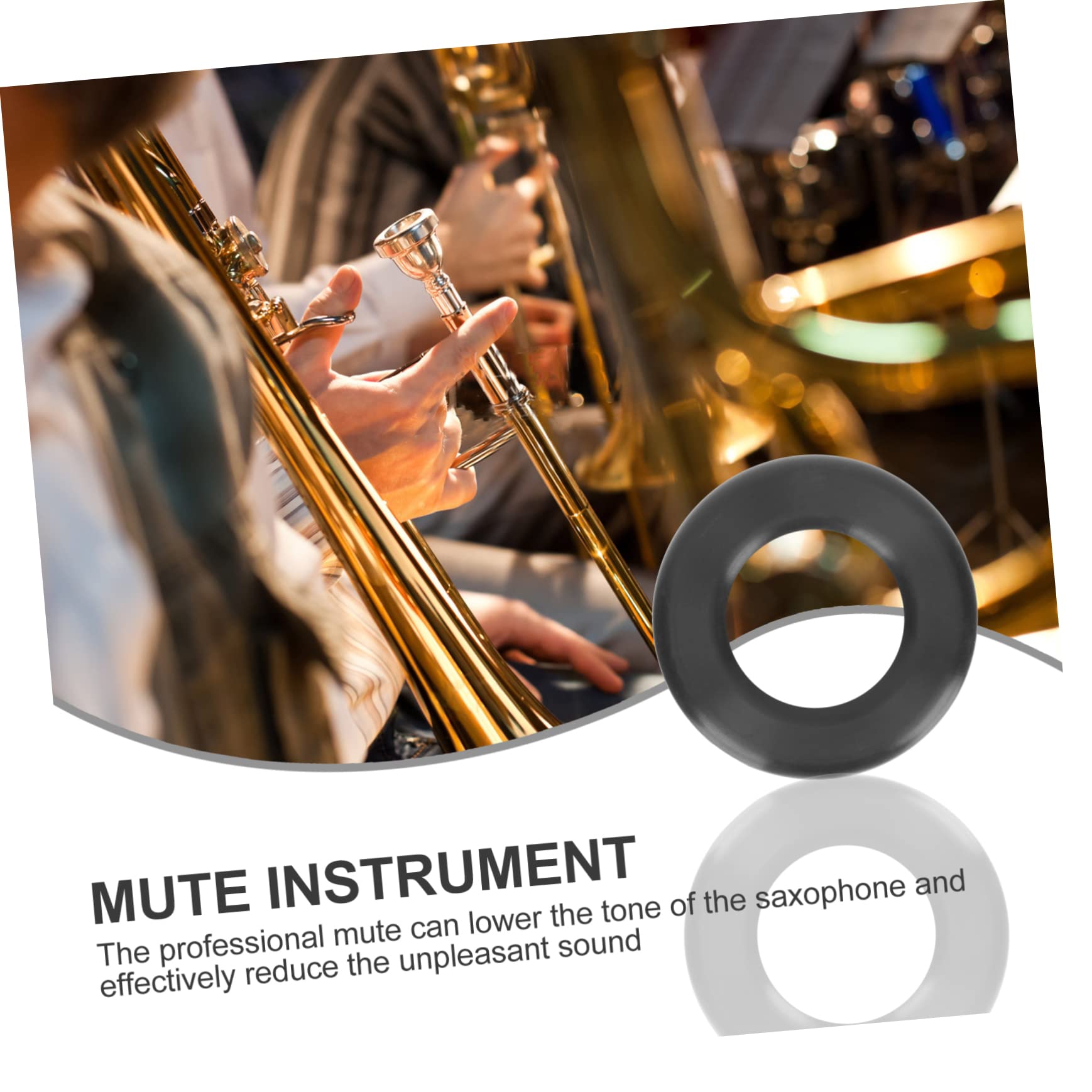 TOYANDONA 3pezzi Sordina Per Saxofono Silicone Professionale Mute Per Sax Accessorio Per Pratica Silenziosa Riduzione Rumore e Sovratoni Per Musicisti e Studenti