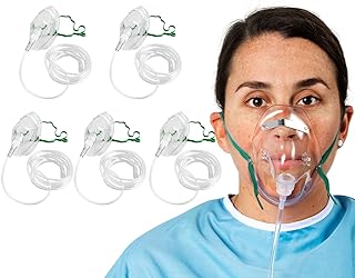 Elongated Oxygen Mask, Pack of 5 (Adult)