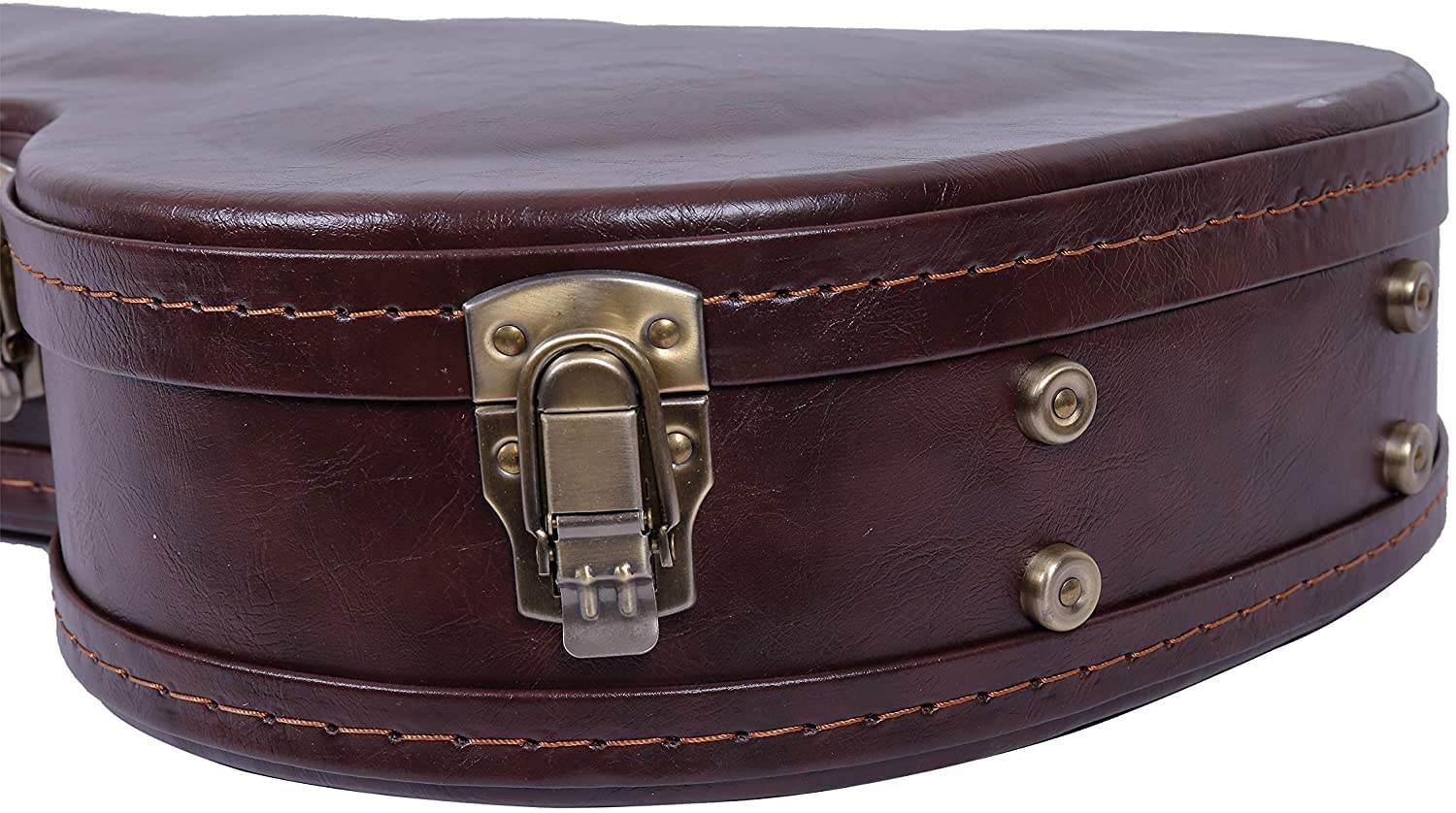 Crossrock Étui Guitare Électrique Les Paul | Coque Bois Arquée Marron, Serrures Dorées, Protection Renforcée – Série Classique