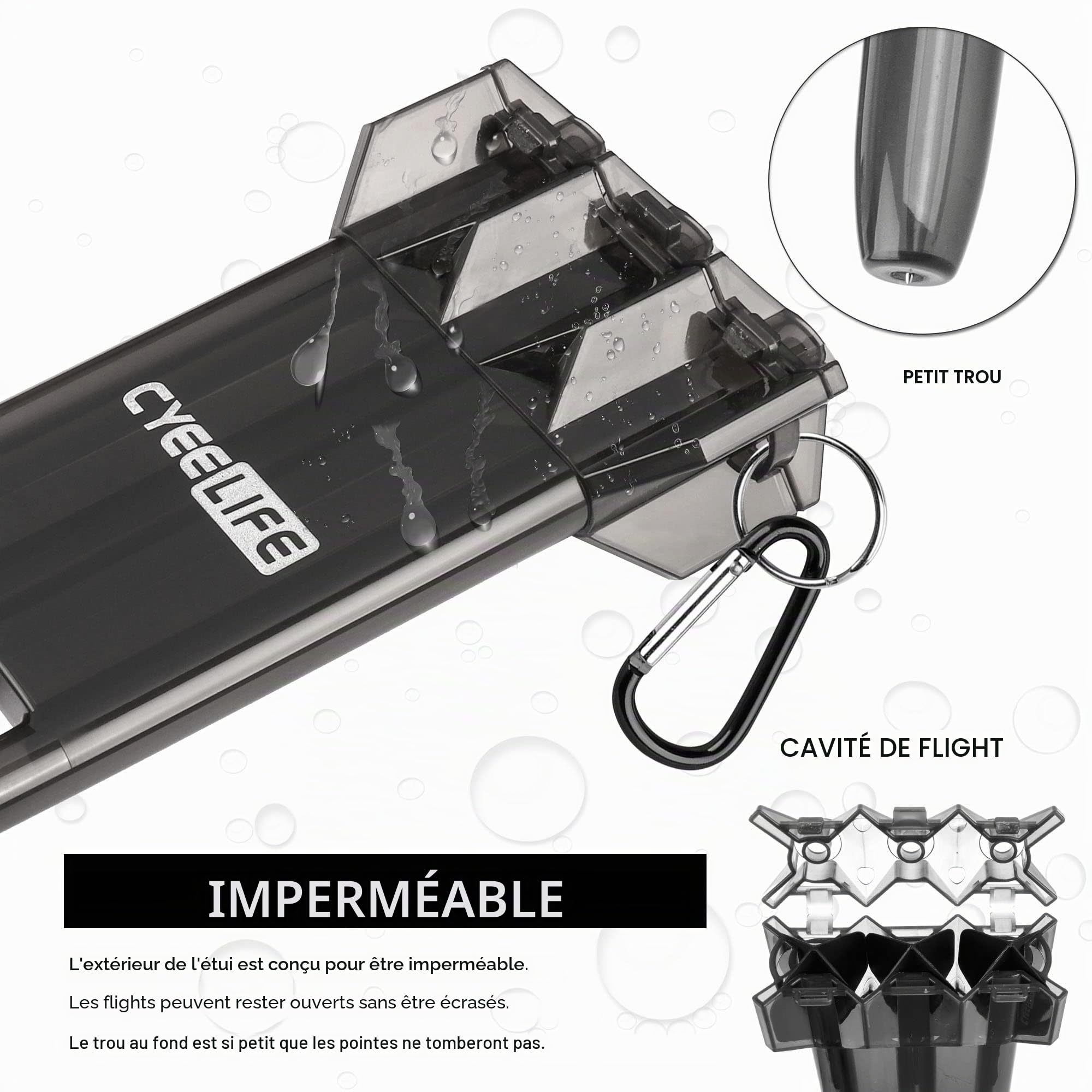 Flechette Pointe Acier 24g avec Boîte de manutention