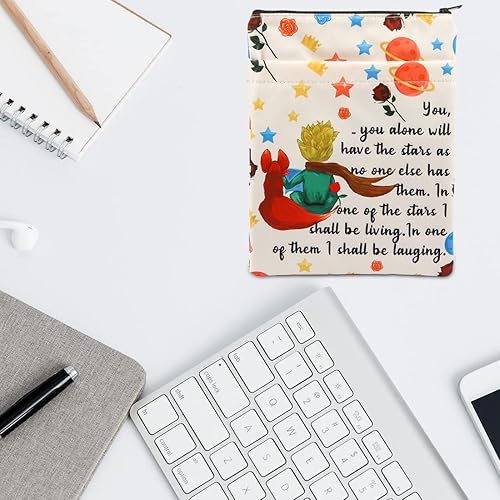 Miniatura 7 de Funda de libro de príncipe para los amantes de los libros, protector de libros de mercancía del príncipe pequeño, regalo de amistad, 9.6 x 12