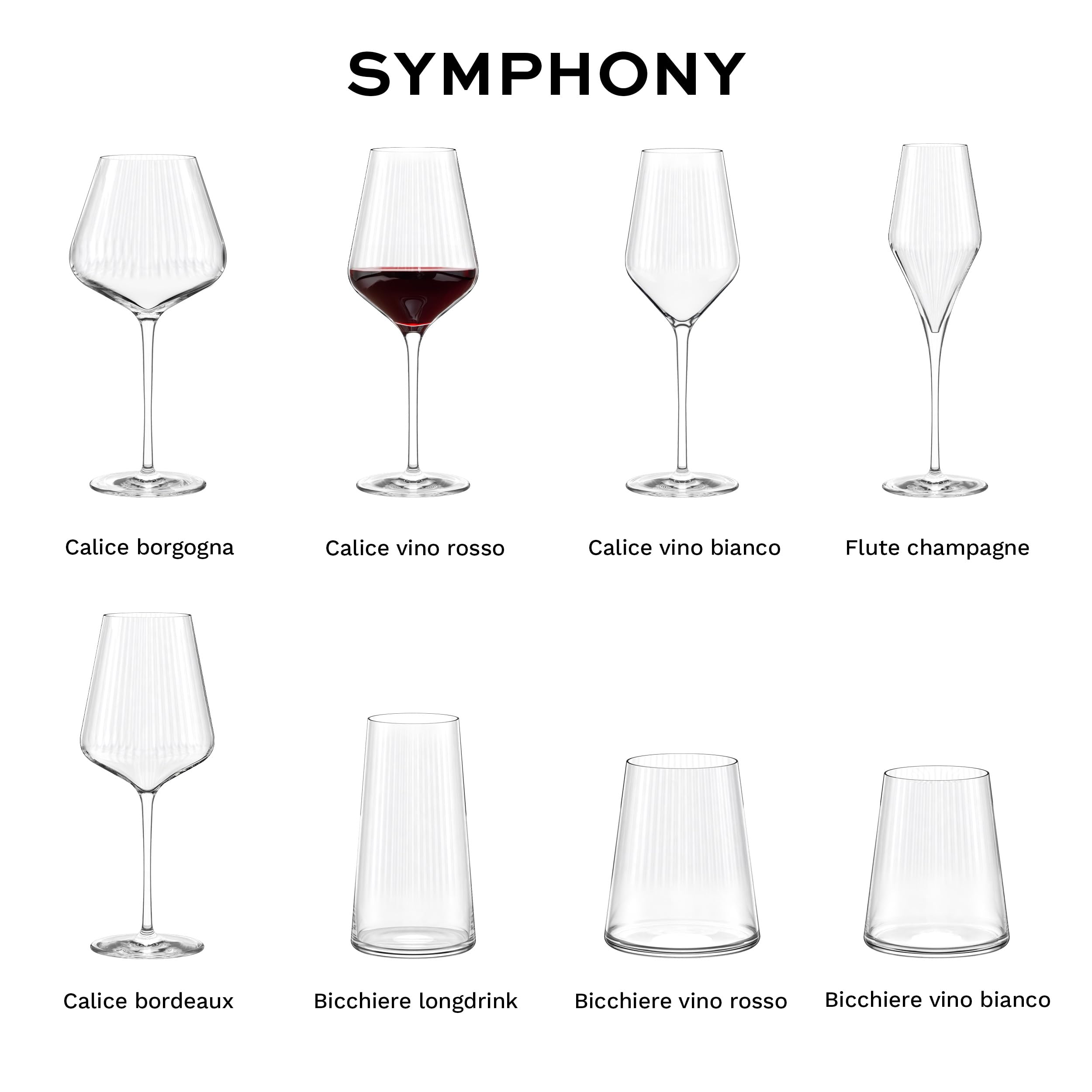 Stölzle Lausitz Calici vino rosso Symphony Set da 6, 570 ml – Calici eleganti per vino rosso – Cristallo pregiato per sviluppo ottimale degli aromi – Lavabili in lavastoviglie & antishock