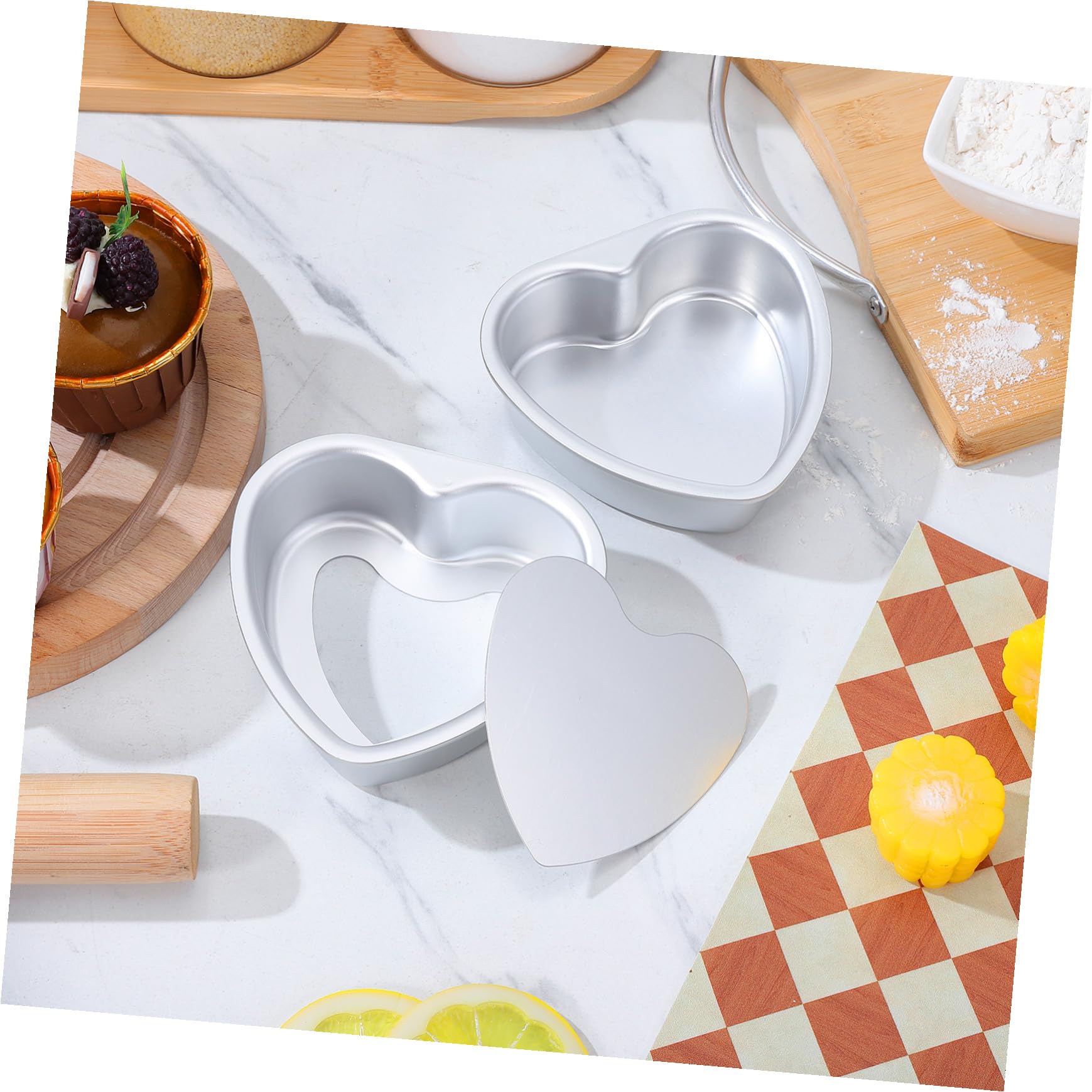 TOPBATHY 6 Piezas Molde de torta bandeja de hornear cajas de silicona para cupcakes molde redondo molde bizcocho magdalenas pastel de chocolate utensilios para hornear duraderos Metal moho