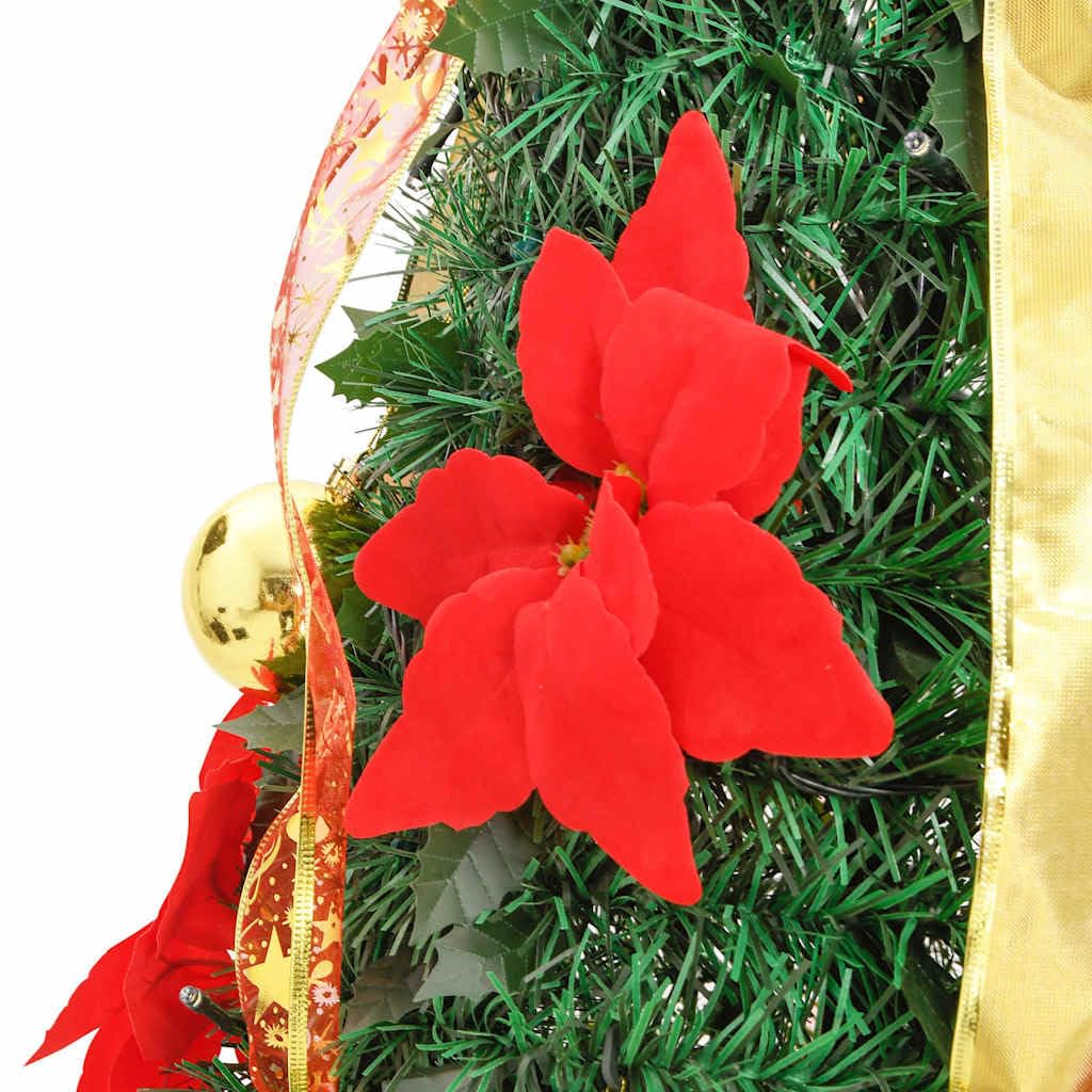 vidaXL Árbol de Navidad Artificial desplegable 150 LED Verde 180 cm