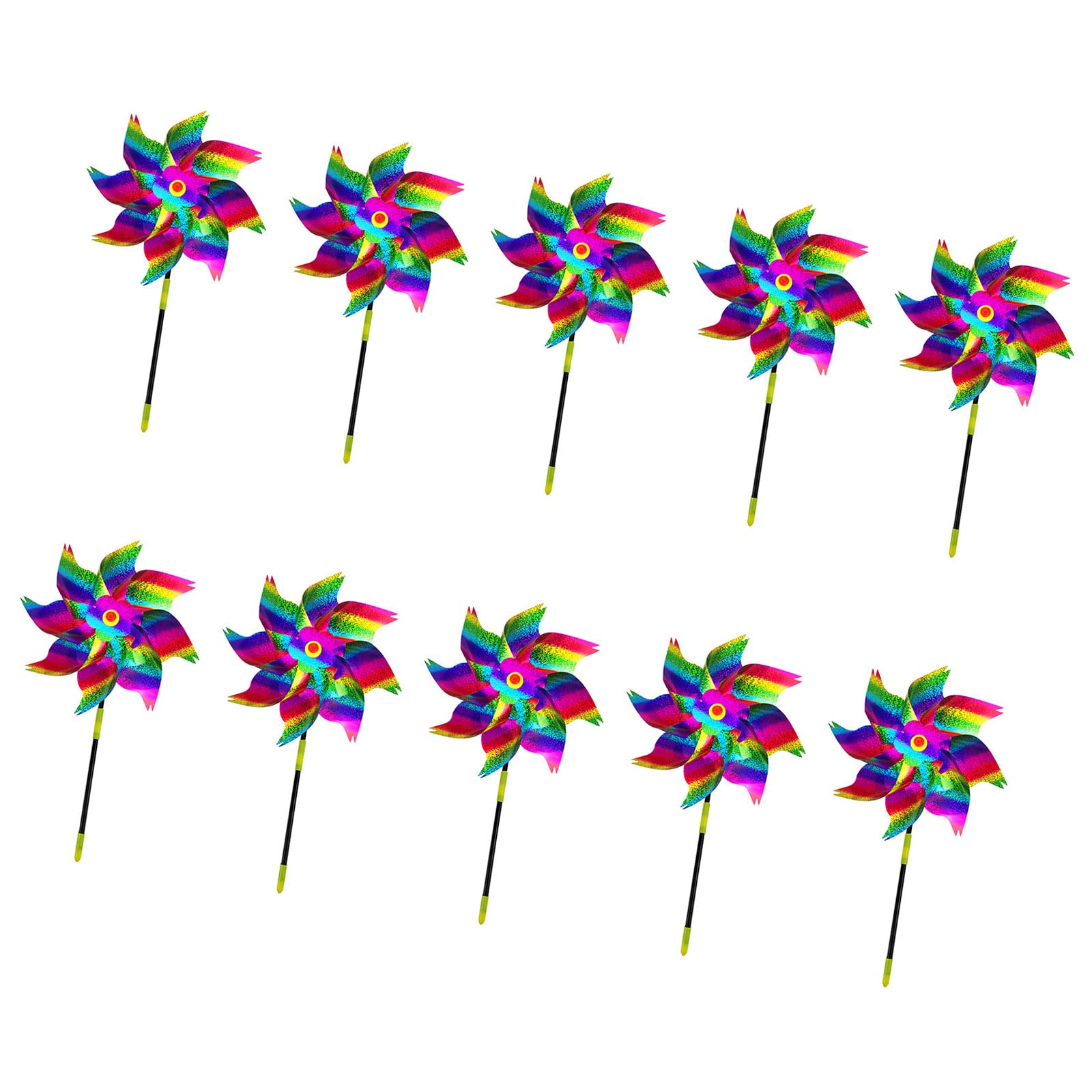Multipurpose Rotating Windmills Spinner Ornaments for Bird and Decorative Functions in Gardens 10pcs Orchards