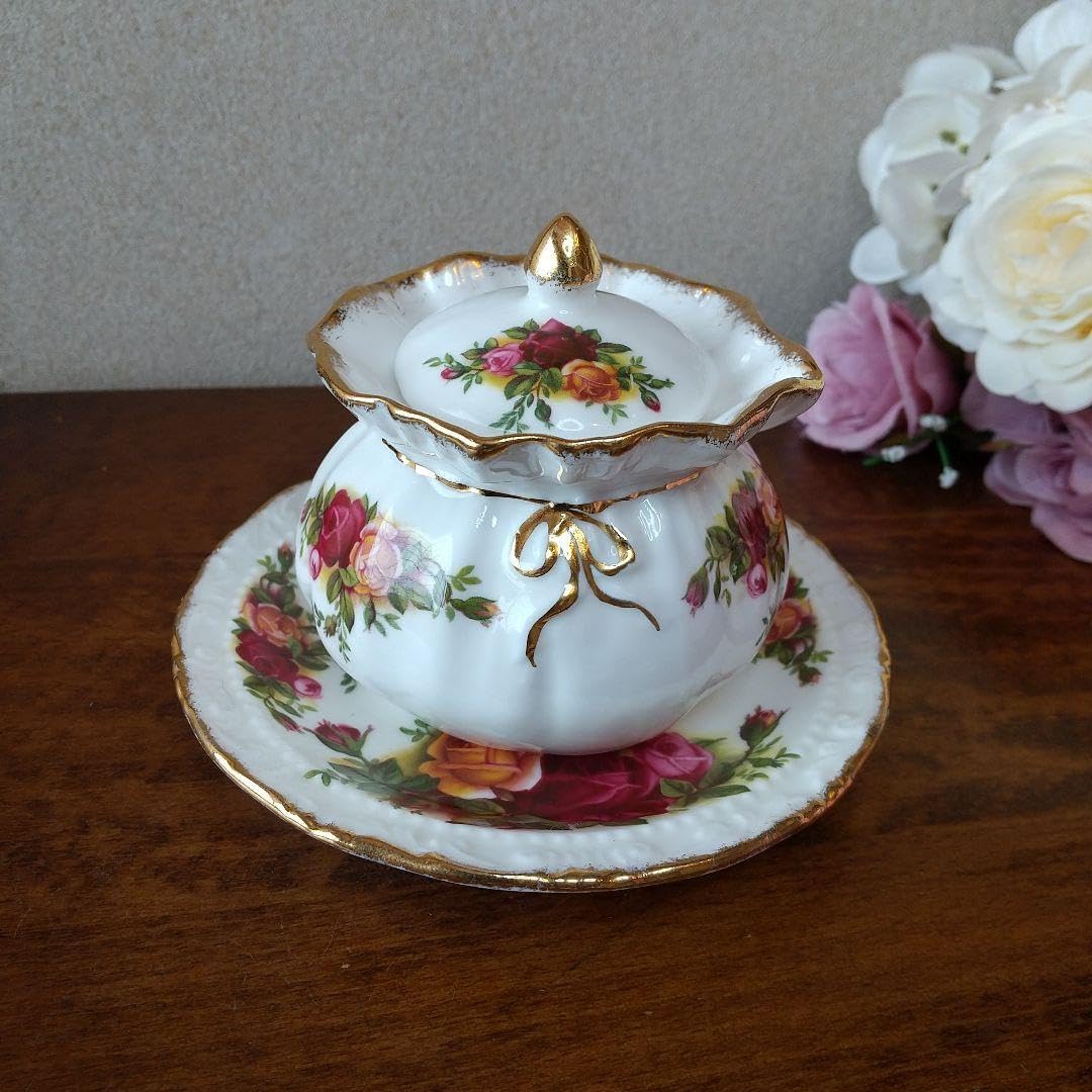 ロイヤルアルバート☆オールドカントリーローズ☆シュガーボックス