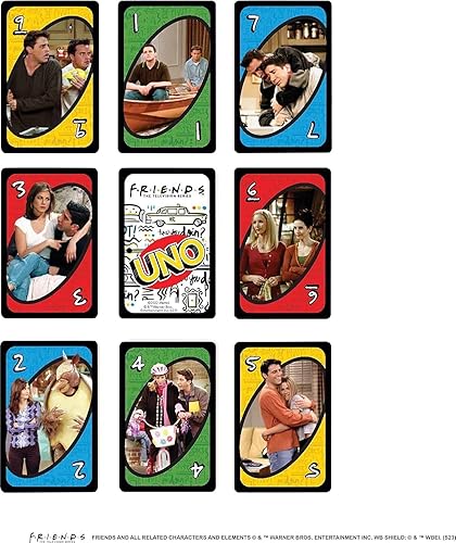 Miniatura 5 de Mattel Games Juego de cartas UNO Friends, noche de juegos familiares, adultos y fiestas, de 2 a 6 jugadores, coleccionables inspirados en la serie