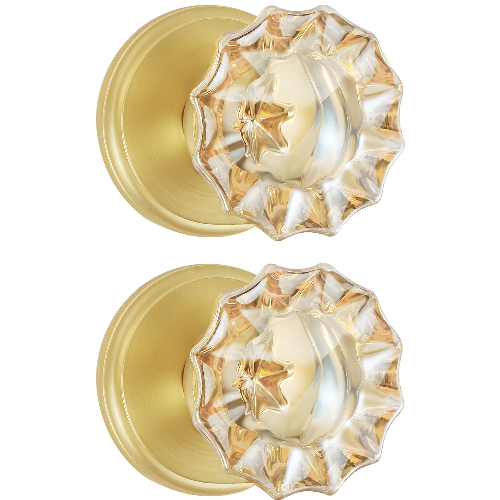 Glass Door Knobs Interior Vintage Privacy Door Knob with Lock — Amazon image 17