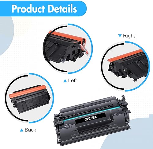 Miniatura 4 de CF289A 89A Cartucho de tóner negro, 2 paquetes de repuesto para HP 89A 89X CF289A CF289X para HP Enterprise M507 M507n M507dn M507x MFP M528dn M528f