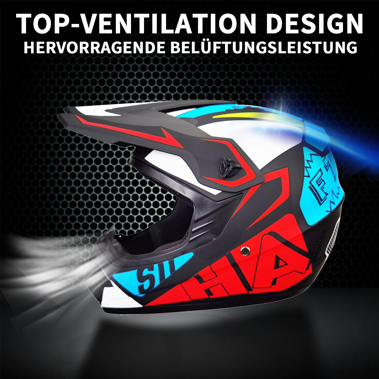 Kask motocyklowy motocrossowy, MTB, pełnotwarzowy, z rękawiczkami, maską, okularami, dla dorosłych, do downhillu, kask motocyklowy, downhill, kask motocyklowy, dziecięcy, ATV, certyfikat DOT