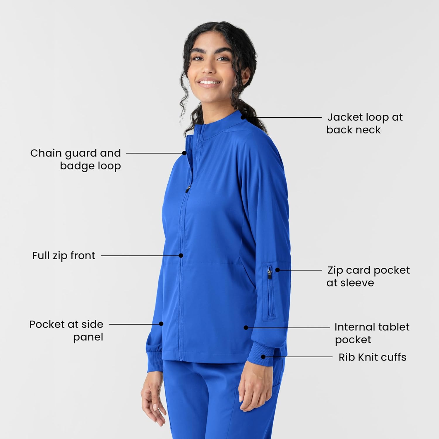 WINK Women's Women's Warm Up Scrub Jacket