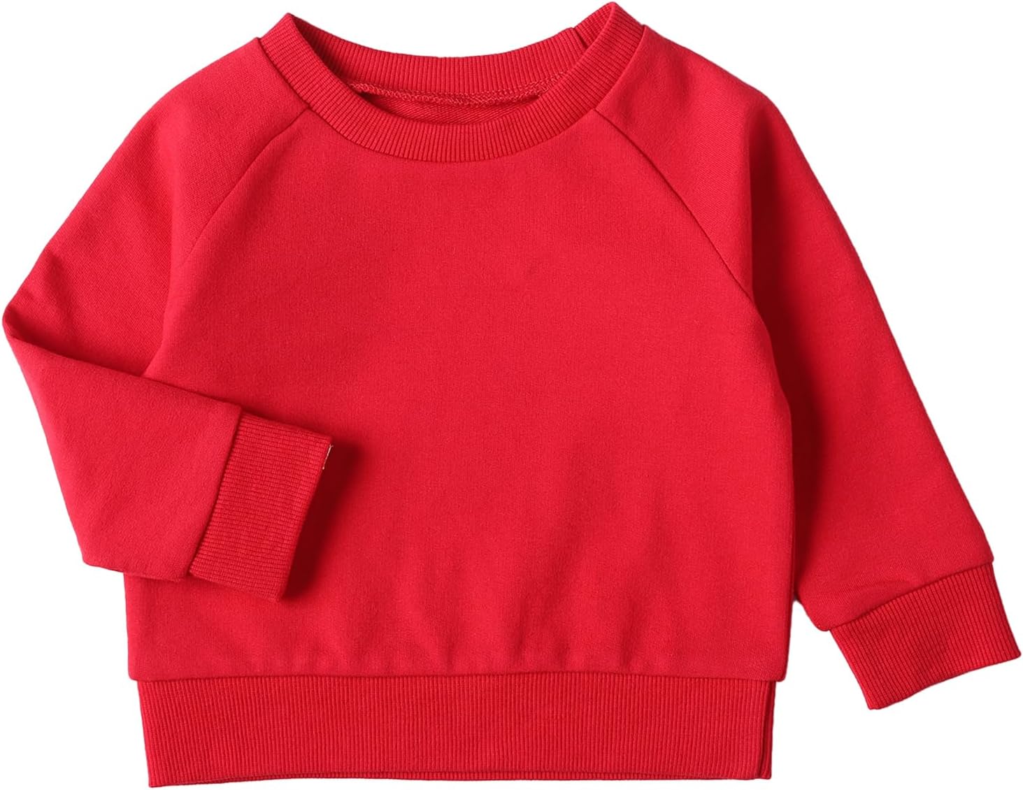 DEFAHN Toddler Baby Pullover Sweatshirt,Long Sleeve Infant Boy Girl Crewneck Active Tshirts 6 Month-3Y