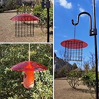 Vista 4 de Mini protector contra el clima de 8" para comedero de pájaros - Cubierta protectora pequeña de cúpula contra la lluvia/la nieve/el sol - diámetro