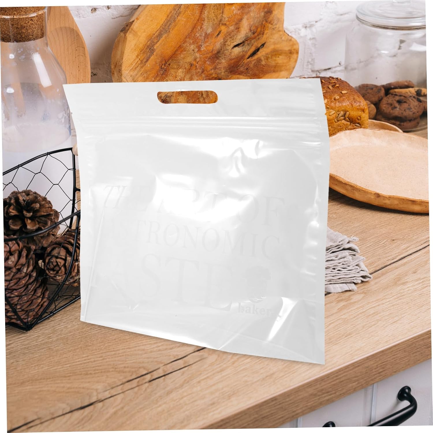 50pcs Self-sealed Bread Bag Sourdough Storage Baking Bread Bags Toast Packaging Pouches Reusable