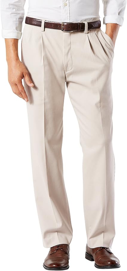 Amazon.com: Dockers Easy Khaki D3 Classic Fit Pantalones plisados Cloud 31  : Ropa, Zapatos y Joyería