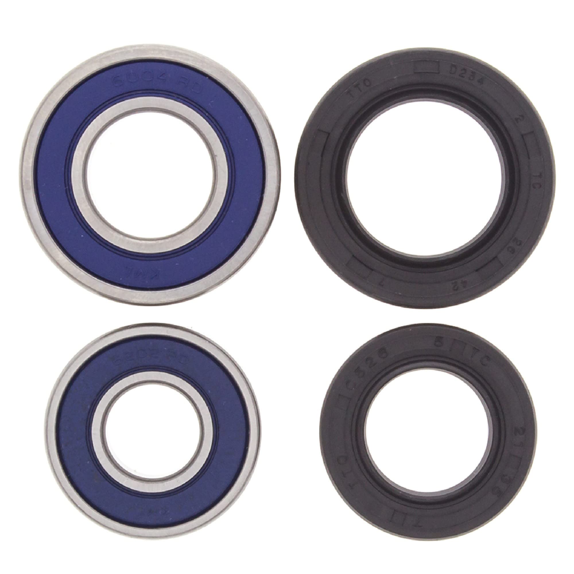 All Balls Racing Wheel Bearing Kit 25-1044 Compatible with/Replacement for Yamaha YFB250 Timberwolf 1995-1998, YFB250 Timberwolf 2WD [SRA] 1995-1998, YFM 250 Raptor 2008-2013