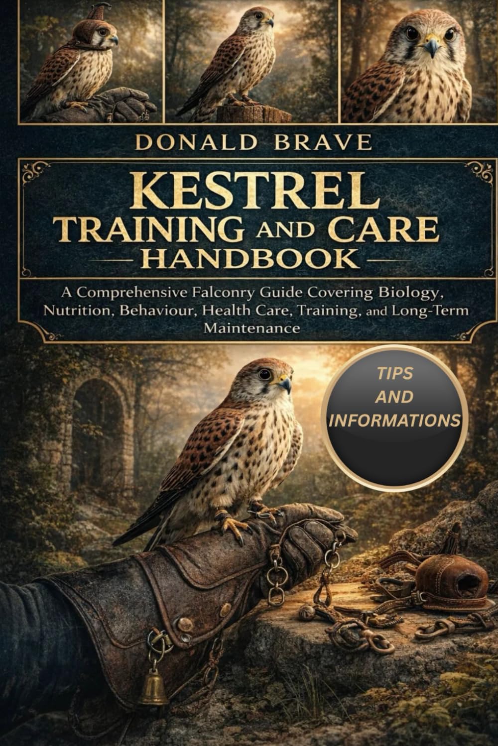 KESTREL TRAINING AND CARE HANDBOOK: A Comprehensive Falconry Guide Covering Biology, Nutrition, Behaviour, Health Care, Training, and Long-Term Maintenance.