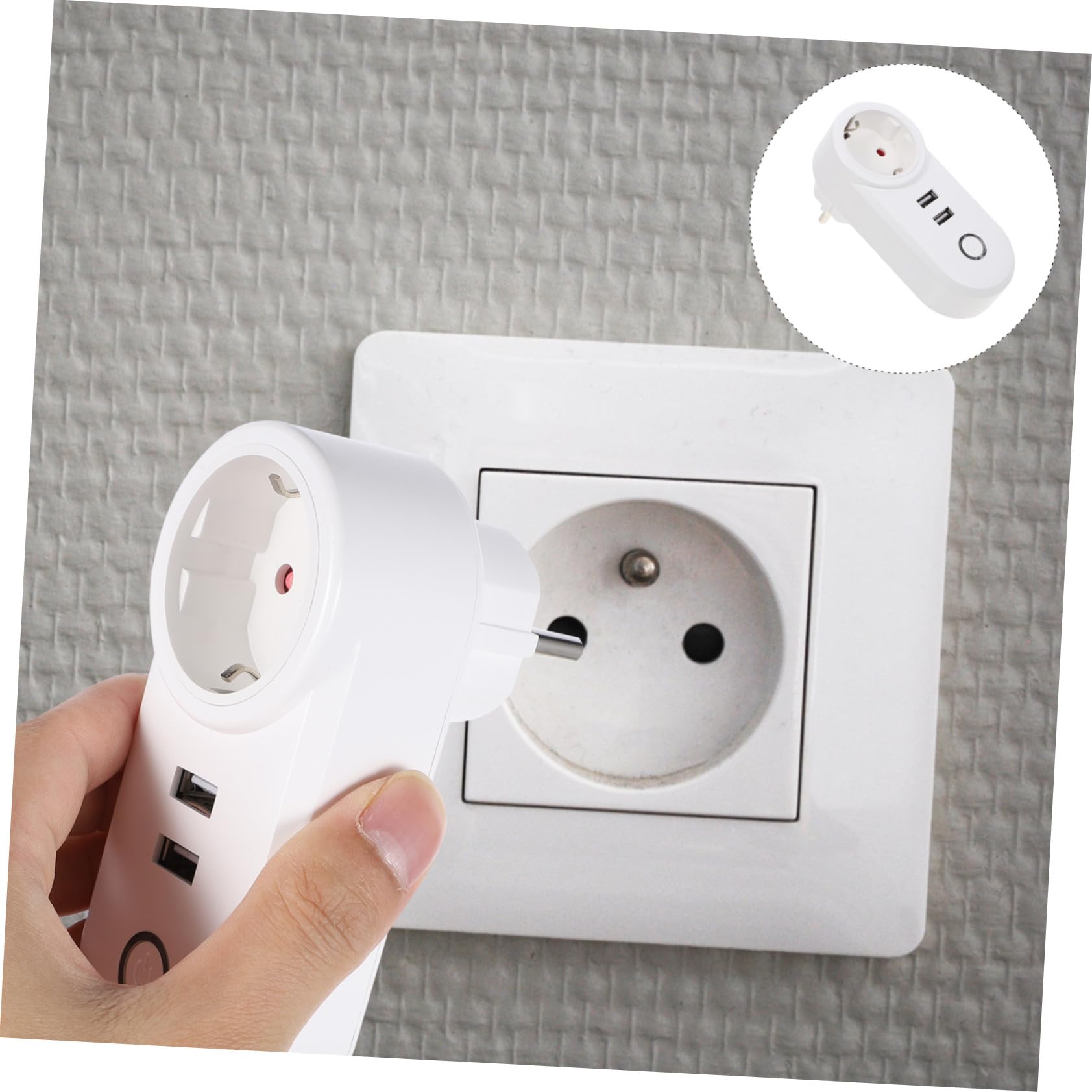 Enchufe Inteligente Wifi con Doble USB Alta Durabilidad Control Móvil Remoto para Hogar Compatible Diseño Estable y Práctico