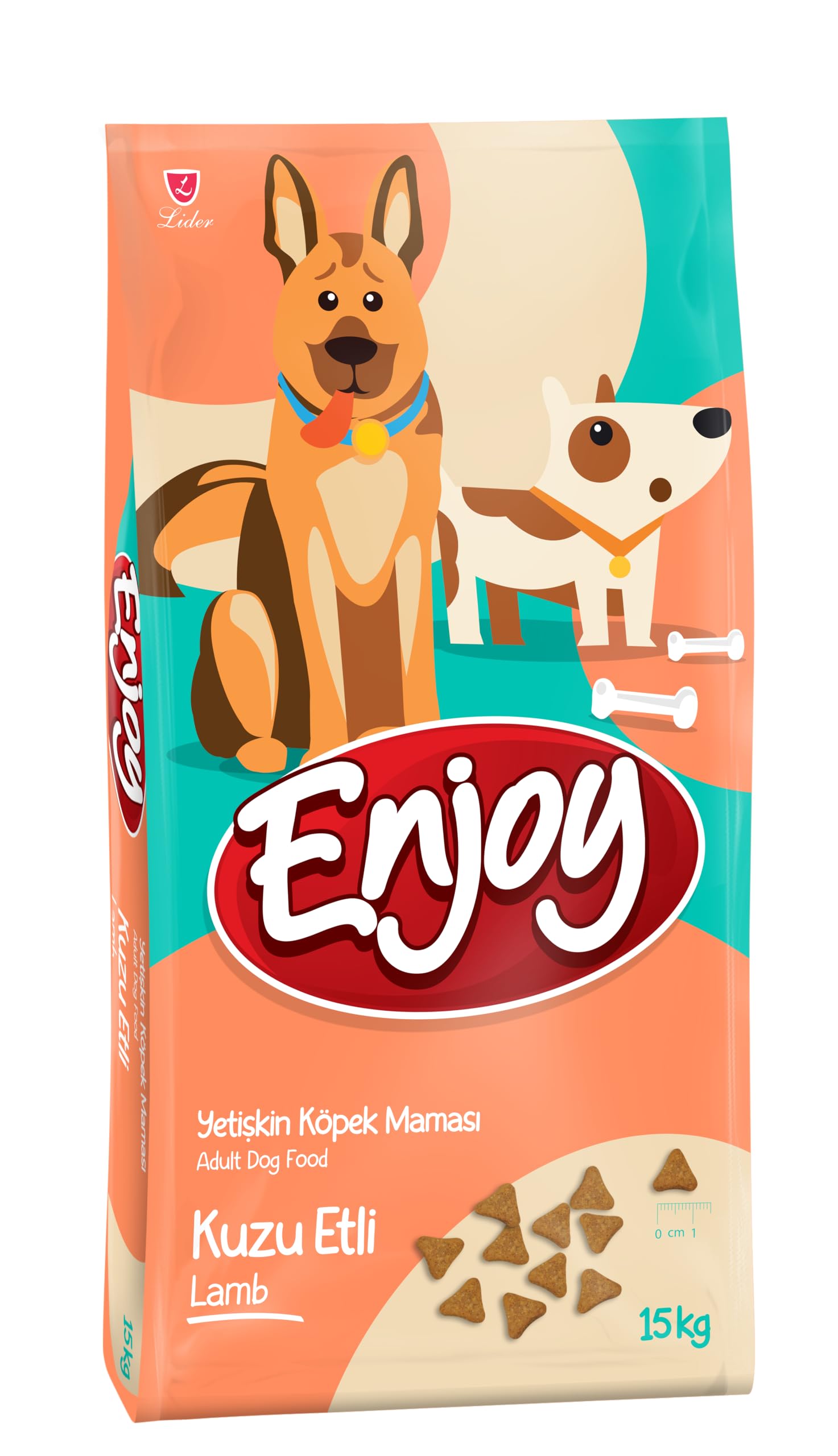 Enjoy Kuru Köpek Maması, L&R Kuzu Etli ve Pirinçli, Yetişkin 20/9, 15 Kg