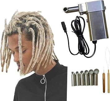 Instant Dreadlock Machine, Automatic Dreadlock Machine, Handheld Portable Dreadlock Maker, Easy DIY Dreadlocks Braiding Hair Extensions