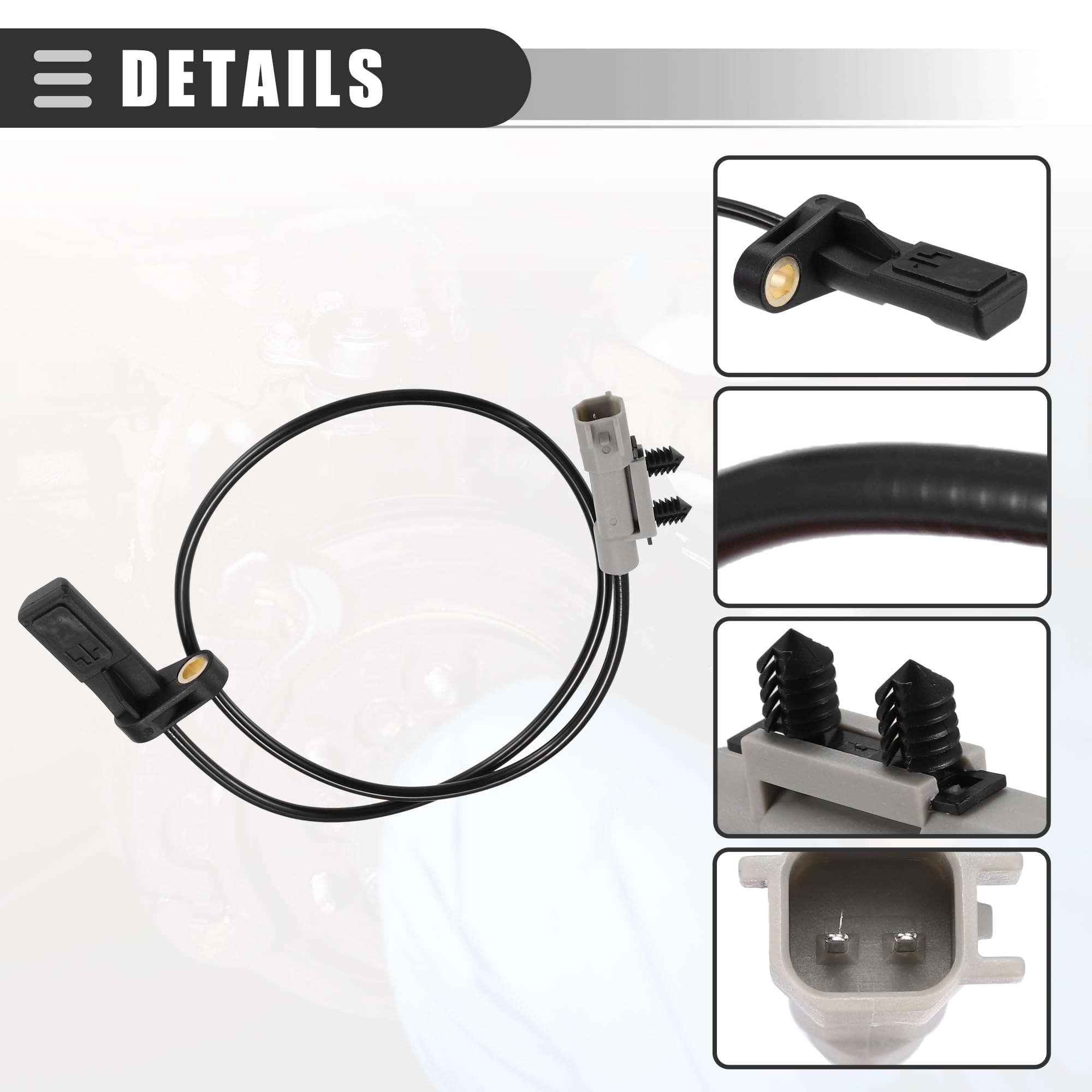 QUARKZMAN Posteriore Sinistra Destra ABS Ruota Sensore velocità, per Jeep Grand Cherokee
