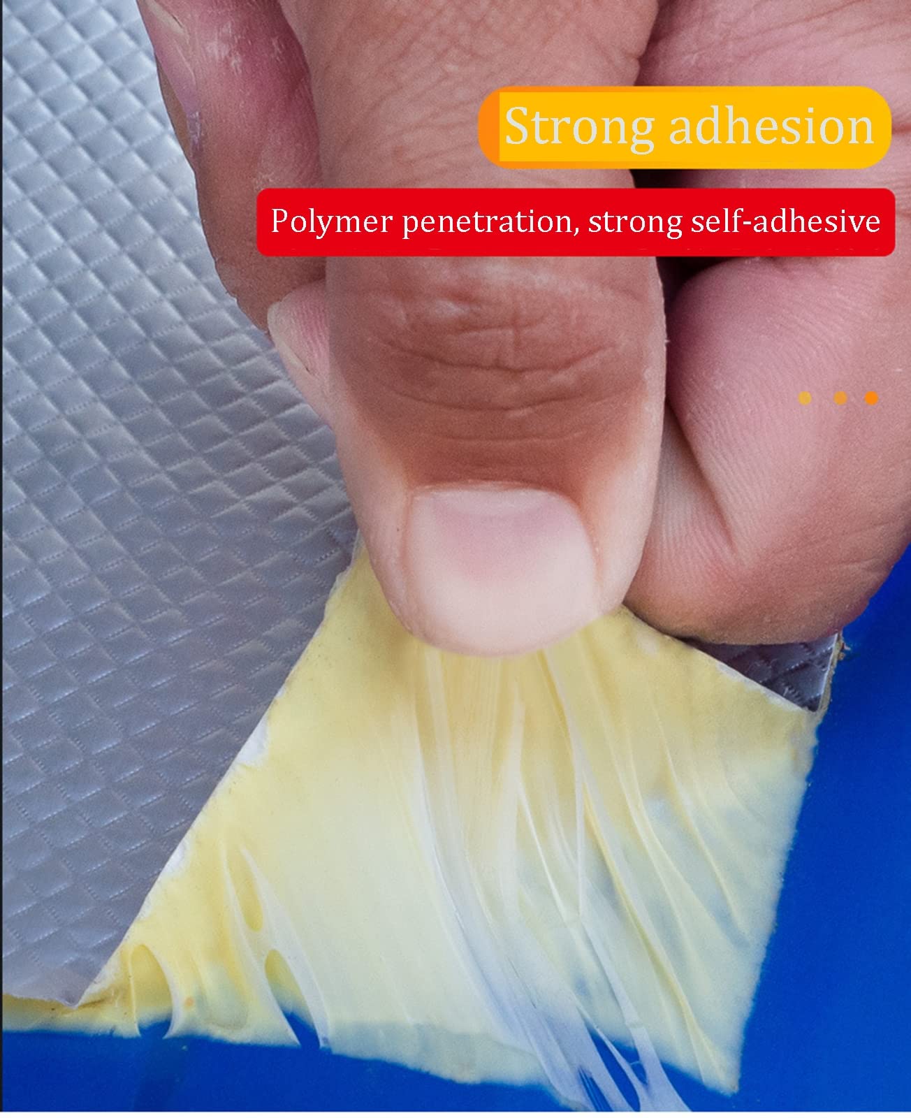 Cinta de butilo, Cinta De Papel Aluminio Caucho Butílico, Parche Permanente A Prueba Fugas for Todo Tipo Clima, for Reparaciones Plástico Y Metal, Techos, Tuberías, Sellado Ventanas Barcos