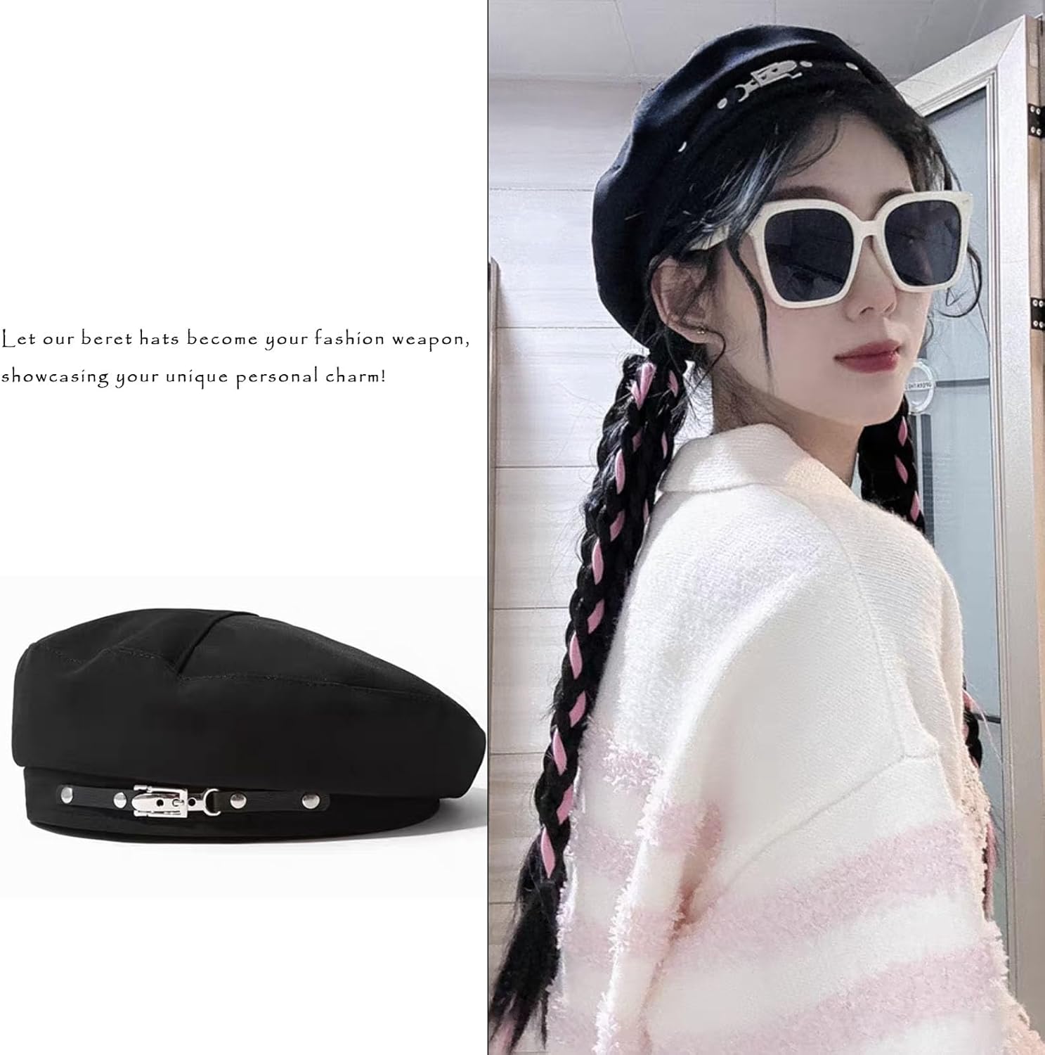 French Beret Hats for Women Premium Cotton Beanie - Image 5