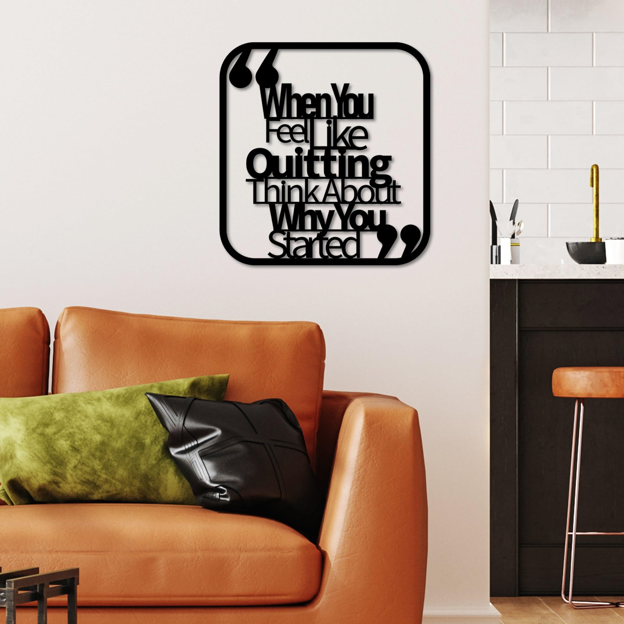 Stylish Black Decorative Metal Wall Accessory, 50 x 50 cm, 100% Metal, 1.5 mm Thickness, Lightweight (0.98 kg), Perfect for Modern Home Decor