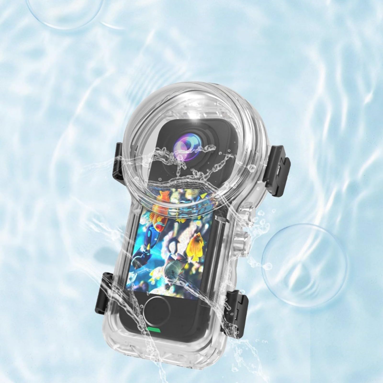Underwater 50M Funda protectora X4 Air, soporte magnético PC Shell con lente transparente PMMA