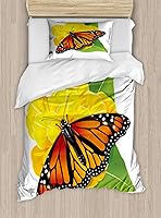 Vista 67 de Ambesonne Juego de funda de edredón de baloncesto, silueta de jugador de baloncesto, promoción de campeonato de competencia de atleta, juego de ropa