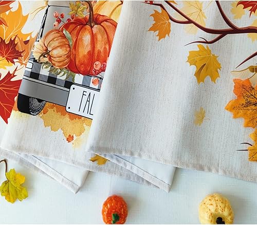 Miniatura 6 de Cortinas de otoño de Acción de Gracias, cenefas de ventana, cortinas de cocina de otoño, cenefas con bolsillo para barra, calabaza, hoja de arce