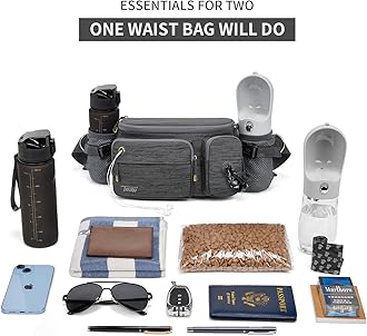 TUDEQU Hiking Fanny Pack for Men Women Large Hiking Waist Packs Mens Fanny Pack Crossbody Waist Bag for Men for Travel