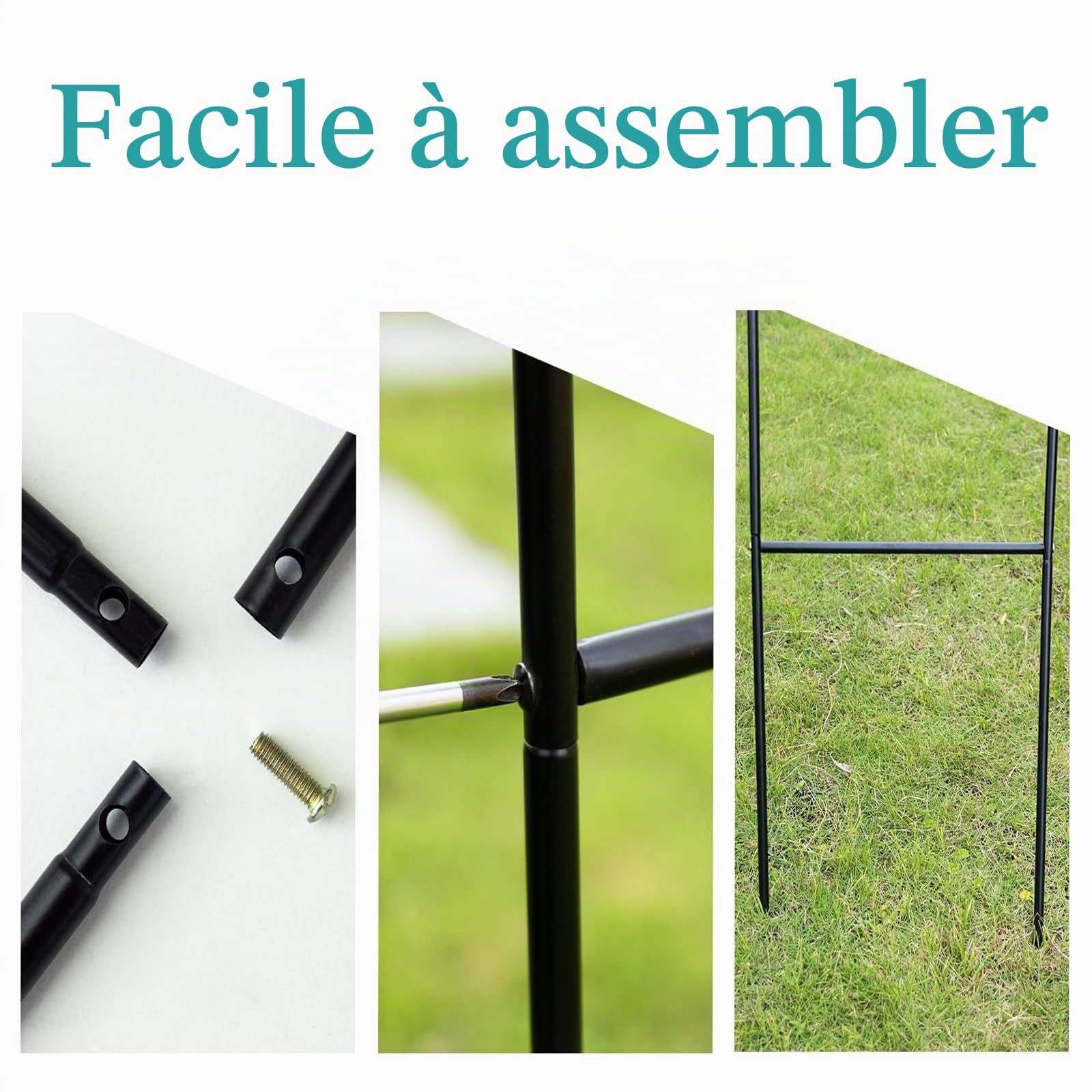 Arche de Jardin 120cm 140cm 180cm 200cm 240cm 300cm 350cm Large Acier Arceau à Rosiers Robuste Tonnelle de Jardin pour Plantes Grimpantes Mariage Décoration Extérieure