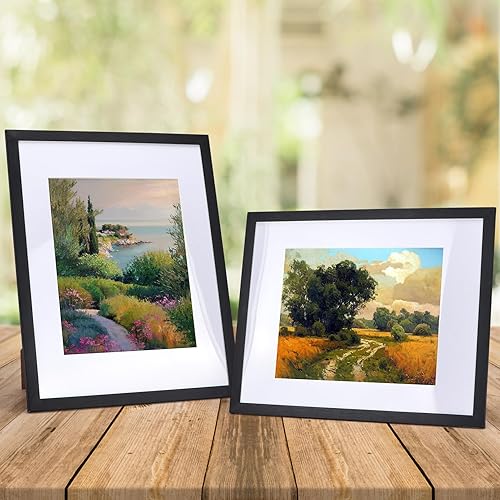 Miniatura 8 de Portarretratos de 8.5 x 11 pulgadas, color negro, paquete de 15 unidades, certificado de 8.5 x 11 pulgadas con paspartú o imagen de 11 x 14 pulgadas