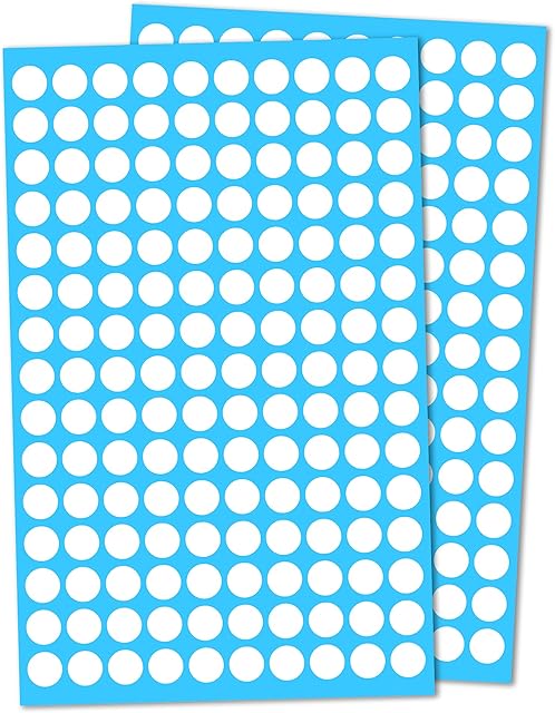3,000 Pack, 10mm Round Dot Stickers Sticky Labels - White
