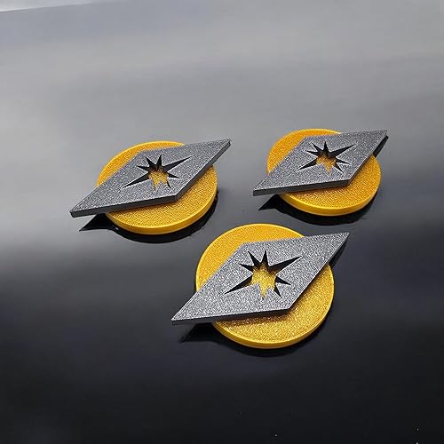 Miniatura 6 de Space Age - Juego de imanes circulares de diamantes en explosión de estrellas para nevera moderna de mediados de siglo, decoración de cocina retro