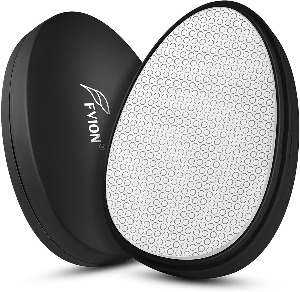 FVION Nano Épilateur en Cristal | Outil d'épilation sans Douleur, Gomme Epilatoire pour Femmes et Hommes, Epilatoire Efficace pour le dos, les bras et les jambes (Noir)
